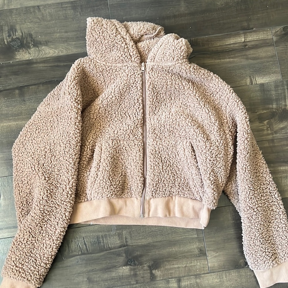skims furry hoodie